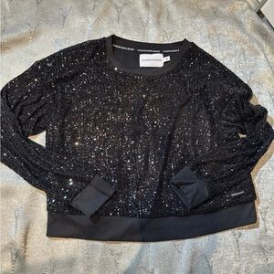 Calvin Klein Jeans Black Sequin Sweater
